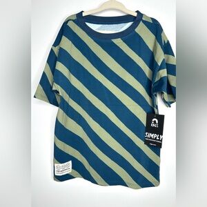 NWT Kids Unisex Rags To Raches Striped Tee Shirt Size 5-6